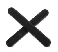 Luxshiny Coppia di Cuscinetti per Bracciolo Carrozzina in Plastica Nera, Antiscivolo e Confortevole per Alleviare L'affaticamento del Gomito su Sedia Rotelle