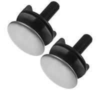 Luxshiny Copri Foro Lavello Cucina 2 Pezzi in Plastico e Acciaio Inossidabile Proprietà Sigillanti Pratiche per Lavandino e Lavabo, per Uso Domestico in Cucina