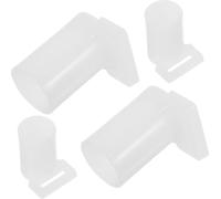 Luxshiny Coprigambe per Zanzariera 4 Pezzi, Punte in Plastica per Aste Supporto Zanzariere, Protezioni Resistenti per Pali del Rack di Montaggio, Compatibili Zanzariere da Letto e