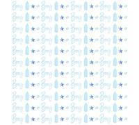 Luxshiny Coriandoli per Gender Reveal Party in 4 Confezioni Forme di Biberon e Stelle in Acrilico e Carta Leggeri Decorativi per Celebrazioni e Compleanni