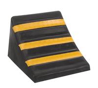 Luxshiny Cuneo di Gomma per Ruote Auto e Motociclette Nero, Stabilizzatore Veicolo Resistente, Facile da Trasportare per Riparazioni in Esterno