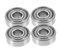 Luxshiny Cuscinetti Ruote Anteriori 4 Pezzi in Acciaio Cuscinetto Sfera per Sedia a Rotelle Manuale, Ricambi Mozzo Ruota Piccola per Carrozzina e Deambulatore