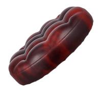 Luxshiny Cuscino per Seduta dello Sgabello Rotondo, Coprisgabello in Pu e Legno, Colore caffè, Cuscino Ergonomico per Ridurre la Fatica, per Dining e Working
