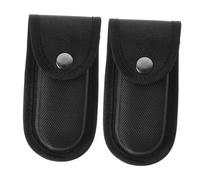 Luxshiny Custodia Pieghevole in Nylon Resistente All’olio Passante Cintura 2 Pezzi, Borsa Portautensili Tascabile Protettiva Antiurto Per Uso Outdoor e Organizzazione Attrezzi