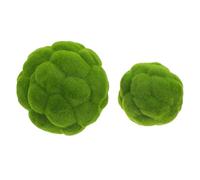 Luxshiny Decorazioni sferiche di Muschio Finto 2 Pezzi per centrotavola da Interno in ristoranti e Effetto Realistico Verde