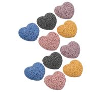 Luxshiny Diffusore di Oli Essenziali a Pietra Lavica a Forma di Cuore 10 Pezzi per Aromaterapia in Casa e Sauna Tecnologia di Diffusione Uniforme e Qualità Dell'aria Migliorata