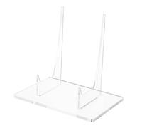 Luxshiny Espositore Acrilico Trasparente per Libri Foto e Piatti Supporto Decorativo per Casa Ufficio Scuola e Museo Resistente e Facile da Usare