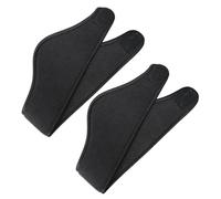 Luxshiny Fascia Termica per Orecchie Doppio Strato Regolabile Unisex 2 Pezzi Nera per Corsa e Attività Outdoor Invernali Protezione e Calore