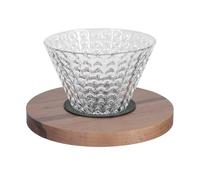 Luxshiny Filtro per Caffè Riutilizzabile in Vetro Imbuto e Guarnizione Antiscivolo, Accessorio Compatto per Preparazione Manuale del Caffè, Tazza Pratica per Uso Domestico da Viaggio