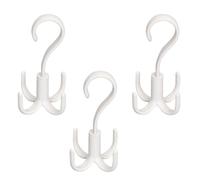 Luxshiny Ganci Girevoli a 360 Gradi Set Di 3 Appendiabiti Multiuso Per Cravatte Sciarpe E Cinture Porta Grucce Organizzatore Per Accessori Da Armadio Casa E Ufficio