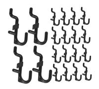 Luxshiny Ganci per Pannello Forato e Prelievo Comodo 150 Pezzi in Plastica Nera Layout di Stoccaggio Flessibile per Utensili a Mano e Piccoli Accessori da Cucina per Esposizione Retail