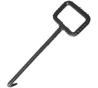 Luxshiny Gancio per Tombino in Acciaio 42 Cm Manico a T per Sollevamento Coperchi e Griglie di Scarico, Attrezzo Multifunzionale per Apertura Tombini e Pozzetti, Utensile Robusto per Uso