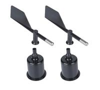 Luxshiny Guscio in ABS per Anemometro a Vento, Custodia per Sensore di velocità e Direzione del Vento, Set da 2 Pezzi per Misurazioni Agricole e Monitoraggio Meteorologico Outdoor