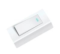Luxshiny Interruttore a Pulsante Multifunzione da Parete per Accessorio Luce Domestico, 10 a 220 V, Design Semplice e Moderno, Capacità 500 W, Materiale Ac