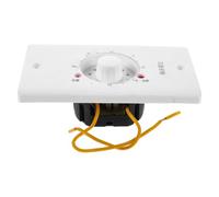Luxshiny Interruttore Termostato Regolabile Materiale Plastico Bianco Controllo velocità Ventola per Riscaldatori Elettrici e Scaldasalviette a Parete per Uso Domestico