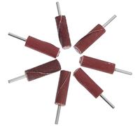 Luxshiny Kit 7 Pezzi Tamburi Abrasivi per Trapano a Colonna, Ruote Lamellari in Carta Vetrata per Levigatura Metallo Legno Plastica, Punte Levigatrici Compatte e Versatili per Utensili