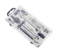Luxshiny Kit Compasso Professionale in Abs Blu Multi-funzione Calibro di Precisione per Artisti e Studenti, per Disegno Tecnico e Materiale Scolastico