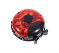 Luxshiny Luci per Raggi Bici LED Rosso in Plastico Bloccaggio Sicuro per Sicurezza Notturna, Accessori per Bici e Ruote in Movimento Durante la Guida Notturna
