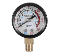 Luxshiny Manometro Y40 Radiale Verticale 0-12 Kg per Compressori D'aria e Utensili Pneumatici, Accessorio per Impianti a Gas con Lettura Precisa e Facile Installazione