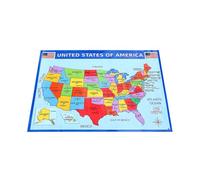 Luxshiny Mappa degli Stati Uniti da Appendere Grande Poster della Mappa dell'America per Apprendimento Geografico in Camera da Letto 50X35Cm