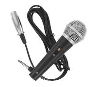 Luxshiny Microfono Dinamico Cardioide a Filo per Karaoke con Riduzione Rumori di Respiro e Pop, Materiale Plastico e Metallo, per Conferenze e Public Speaking