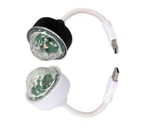 Luxshiny Mini Luce da Discoteca a LED USB 2 Pezzi Luce da Discoteca che Cambia Colore Attivata dal Suono per Auto Casa e Feste Compatta e Portatile Rotazione Colorata