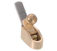 Luxshiny Mini Pialla Manuale da 8 MM in Ottone per Rifinitura Legno e Adattamento Ponticello Violino, Utensile Portatile per Liutai e Lavori Manuali su Strumenti Musicali