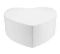 Luxshiny Modello di Torta Cuore in Schiuma Polistirolo, Base per Cake Design Facile da Lavorare, Supporto Girevole, per Regali di Compleanno e Famiglie