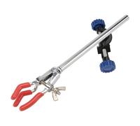 Luxshiny Morsetto da Laboratorio Tre Punte in Alluminio Resistente alla Corrosione, Set da 2 Pezzi per Supporto Becher e Palloni, Accessorio Versatile per Esperimenti Scientifici e Ricerca