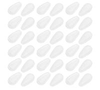 Luxshiny Naselli per Occhiali in Silicone Morbido 20 Paia, Cuscinetti Nasali Antiscivolo Leggeri e Confortevoli per Uso Quotidiano e Allenamenti Intensi