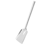 Luxshiny Pala per Stufa in Ferro Argento Manico Comodo, Attrezzo per Cenere e Carbone, Facile da Pulire, per Caminetti Domestici Interni