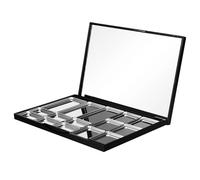 Luxshiny Palette Magnetica per Ombretti Vuota Porta Cialde Magnetiche Flat Square Specchio Compatta e Robusta per Viaggi e Business Trips