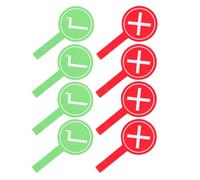 Luxshiny Palette per Risposte Sì o No in Schiuma 8 Riutilizzabile Portatile per Giochi di e Riunioni