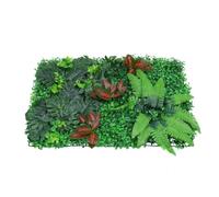 Luxshiny Pannello Muro di Piante Artificiali e Muro Verde Finto, Pannello Artificiale in Plastico Verde per Esterno e Cortile, Senza Potatura, Resistente alle Intemperie