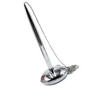 Luxshiny Penna da Ufficio Catena Argento e Base, Penna da Banco per Firme in Reception Hotel e Sportelli Bancari, Esperienza di Scrittura e Sforzo