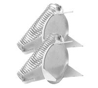 Luxshiny Pinze per Smaltatura della Set da 2 in Inox, Utensili per Immersione Dita per Artisti Ceramisti e