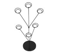 Luxshiny Porta Carte con Base Stabile e Design Verticale in Piedi Elegante a Forma di Pavone in Acciaio Inossidabile per Organizzare Biglietti e Appunti in Casa o Eventi Speciali