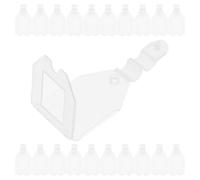 Luxshiny Porta Etichette in Plastica Semitrasparente per Scaffali, Set da 50 Pezzi, Supporto Riutilizzabile per Cartellini Prezzi, Clip con Chiusura a Scatto, per Negozi al Dettaglio