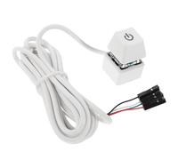 Luxshiny Pulsante di Accensione Remoto per PC Desktop Cavo Esteso 1,65 M, Interruttore di Potenza Compatto per Computer Fissi, Adatto per Uso in Ufficio e Bar Colore Casuale