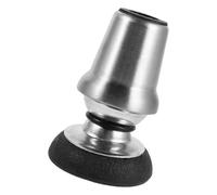 Luxshiny Punta della Stampella in Acciaio Inossidabile con Base Pivotante da 3/4" e Rivestimento in Gomma Antiscivolo, per Attività All'aperto e Riabilitazione