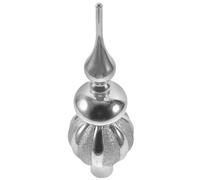 Luxshiny Puntale Per Albero Di Natale Sferico Ornamento Natalizio Glitterato Cima D'albero Vintage In Plastica Finali Per Albero Ornamento Metallico Per Albero Decorativo Puntale Per