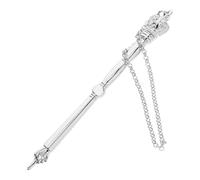 Luxshiny Puntatore per Lettura della Torah Metallo con Catena Strumento Ebraico Versatile per Mitzvah Accessori per Lettura della Bibbia con Testa