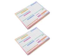 Luxshiny Quaderno per Bilancio e Gestione Spese 2 Pezzi, Carta Resistente, Planner Settimanale e Mensile per Risparmio e Controllo Budget
