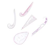 Luxshiny Righelli da Sarto per Vestiti Set 5 Pezzi Righello Curvo Multifunzionale per Cucito e Progettazione Abbigliamento
