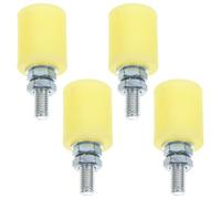 Luxshiny Ruota per Cancello Scorrevole in Nylon 4 Pezzi, Puleggia per Porte da Esterno, Accessori per Cancelli Scorrevoli e Recinzioni, per Porte Elettriche e Terrazze