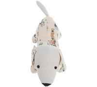 Luxshiny Sabbia Fine Fermaporta a Forma di Cane e Lino | Decorativo e Portatile, per Stanza dei Studio, Aiuta a Evitare Urti della Porta e Slamming