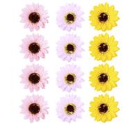 Luxshiny Sapone Forma Fiore 12 Pezzi Girasole per Decorazione Artificiale e Festa Estiva con Aspetto Fine e Nutriente