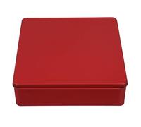 Luxshiny Scatola di Quadrata per Biscotti e Dolci Contenitore in Lamiera Resistente per Cioccolato e Caramelle Scatola Regalo Natale e Bomboniere Multiuso con Finitura Liscia e Durevole
