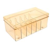 Luxshiny Scatola Portacavi da Tavolo Trasparente Coperchio, Organizer per Cavi USB e Caricabatterie, Contenitore Salvaspazio per Ufficio, Casa e Studio, Vano Porta Cavi Multiplo