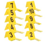 Luxshiny Segnalatori per Prove Gialli in Plastica Scala, Resistenti a Pioggia e Polvere per Raccolta Rapida Prove in Ambienti Interni e Kit Investigativi